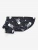 Pet's Skulls Print Hollow Out Breathable T-shirt -  