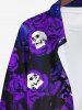 Halloween Costume Skull Rose Flower Tree Branch Galaxy Print Plus Size Matching Set For Couples -  
