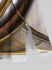 Curve Light Beam Ombre Colorblock Print Plus Size Matching Hawaii Beach Outfit For Couples -  