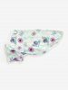 Pet's Snails Butterfly Flowers Print Hawaii Top -  