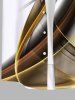 Plus Size Curve Light Beam Ombre Colorblock Print Buttons Pocket Hawaii Shirt For Men -  
