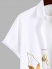 Line Floral Leaf Watercolor Colorblock Print Plus Size Matching Hawaii Beach Outfit For Couples -  