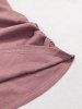 Plus Size O-ring Cold Shoulder Ruched Textured Long Sleeve Top -  
