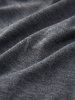 Plus Size Mock Buttons Pocket Marled Drawstring Wide Leg Pants -  