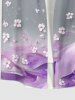 Plus Size Floral Curve Smoke Print Hawaii Button Pocket Shirt For Men -  