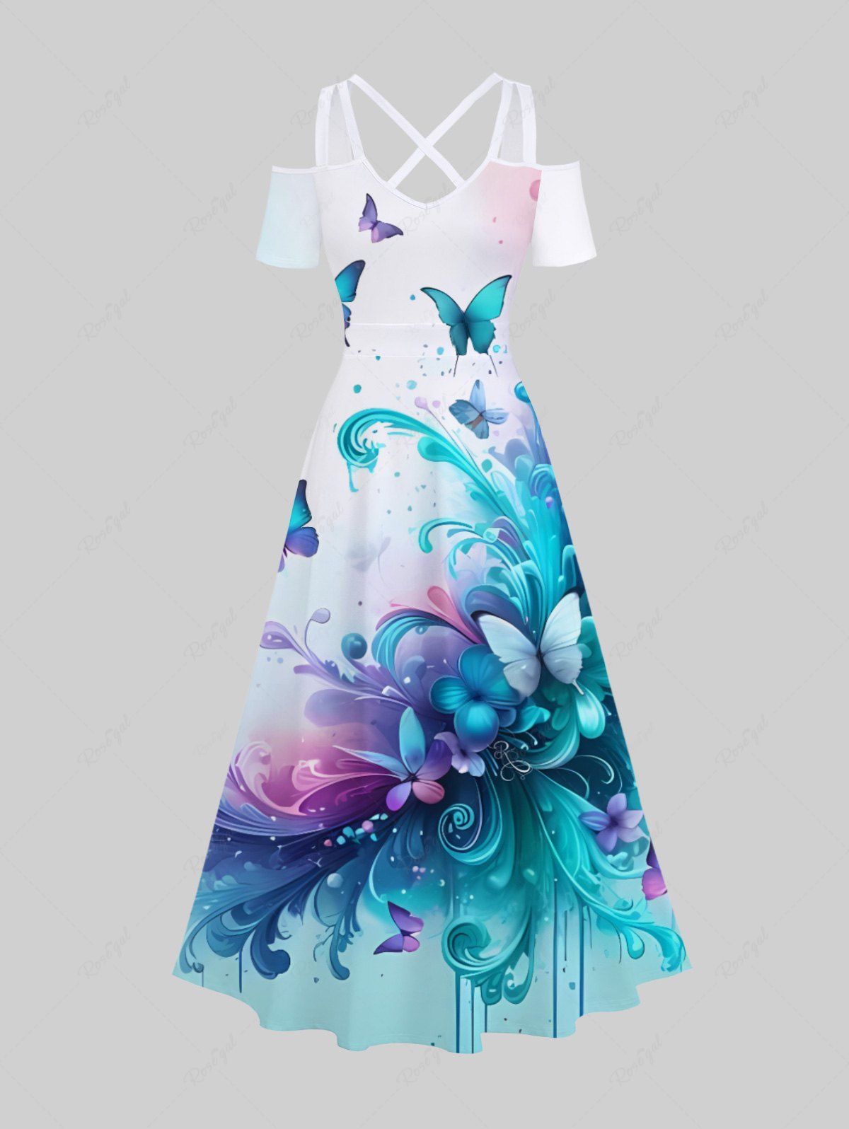 Rosegal butterfly dress discount