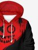Halloween Costume Colorblock Ghost Face Graffiti Print Plus Size Matching Outfit For Couples -  