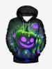 Halloween Costume Pumpkin Tree Neon Glitter 3D Print Plus Size Matching Outfit For Couples -  