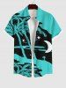 Coconut Tree Sea Colorblock Star Moon Print Plus Size Matching Hawaii Beach Outfit For Couples -  