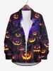 Halloween Costume Bat Glitter Pumpkin Lantern Tree Moon Print Plus Size Matching Set For Couples -  