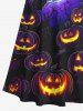 Halloween Costume Bat Glitter Pumpkin Lantern Tree Moon Print Plus Size Matching Set For Couples -  