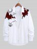 Halloween Costume Rose Flower Leaf Chain Crown Print Plus Size Matching Set For Couples -  