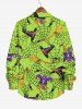 Halloween Costume Spider Web Hat Boots Broom Print Plus Size Matching Outfit For Couples -  