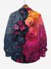 Halloween Costume Tree Branch Watercolor Floral Ombre Colorblock Print Plus Size Matching Set For Couples -  