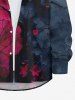 Halloween Costume Tree Branch Watercolor Floral Ombre Colorblock Print Plus Size Matching Set For Couples -  