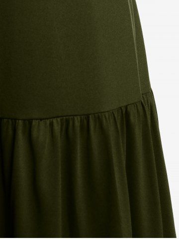 Plus  Size Gothic O Ring Chains Handkerchief Tank Top