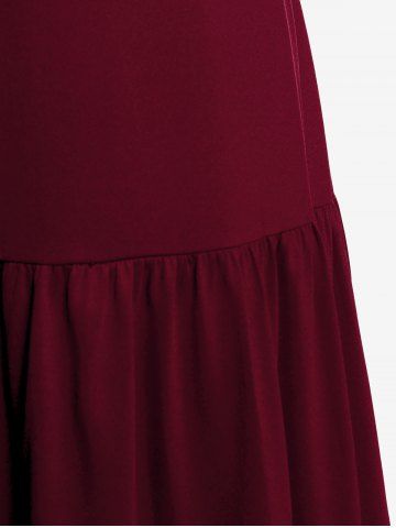 Plus  Size Gothic O Ring Chains Handkerchief Tank Top