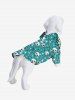 Pet's Skull Bone Spider Web Stars Print Button Shirt -  