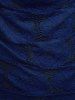 Plus Size Cowl Neck Cinched Rose Lace Tank Top -  