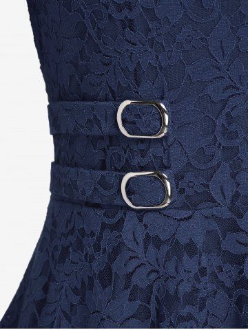 Plus Size & Curve Floral Lace Blouse