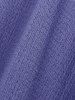 Plus Size Ruched Lace Up Mesh Bell Sleeves Textured Split Dress -  