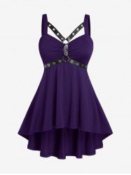 Plus Size & Curve Gothic Harness High Low Tank Top -  
