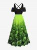 Halloween Costume Tree Vampire Print Plus Size Matching Outfit For Couples -  