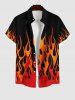 Halloween Costume Fire Flame Print Dog and Owner Matching Outfits -  