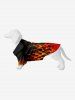 Halloween Costume Fire Flame Print Dog and Owner Matching Outfits -  