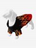 Halloween Costume Fire Flame Print Dog and Owner Matching Outfits -  