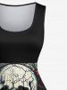 Halloween Costume Skulls Rose Flower Print Dog and Owner Matching Outfits -  