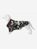 Halloween Costume Skulls Rose Flower Print Dog and Owner Matching Outfits -  