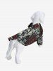 Pet's Halloween Skulls Rose Flower Print Shirt -  