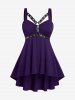 Plus Size & Curve Gothic Harness High Low Tank Top -  