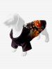 Pet's Halloween Pumpkin Bat Tree Print Shirt -  