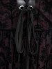 Halloween Costume Gothic Plus Size Lace Up Grommets Cross Girl Print Mesh Crisscross Vintage Dress -  