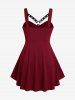 Plus Size & Curve Gothic Harness High Low Tank Top -  