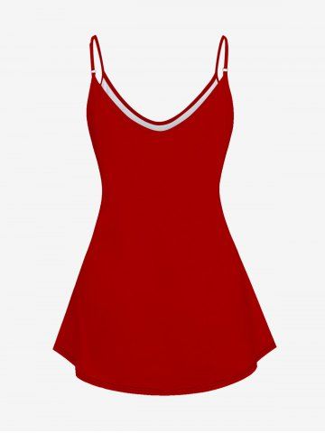 Gothic Cami Bird Skull Print Top (Adjustable Shoulder Strap)
