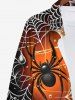 Halloween Costume Pumpkin Spider Web Ombre Colorblock Print Plus Size Matching Outfit For Couples -  