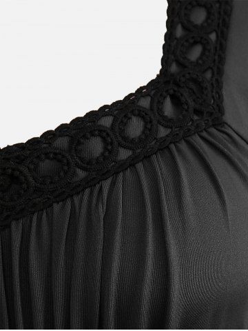 Plus Size Bell Sleeves Ruched Braided Buckle Belted A Line Renaissance Midi Dress