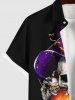 Halloween Costume Pumpkin Skull Bat Hat Print Plus Size Matching Outfit For Couples -  