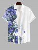 Contrastant Imprimé Feuilles Tropicales Grande Taille pour la Plage - Multi-A 