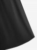 Plus Size Bell Sleeves Ruched Braided Buckle Belted A Line Renaissance Midi Dress -  