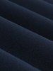 Plus Size Surplice Ruched Zipper Solid Color Vintage Dress -  