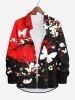 Halloween Costume Butterfly Tree Branch Floral Ink Painting Print Plus Size Matching Set For Couples -  