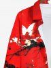 Halloween Costume Butterfly Tree Branch Floral Ink Painting Print Plus Size Matching Set For Couples -  