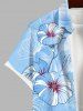 Morning Glory Flower Curve Line Print Plus Size Matching Hawaii Beach Outfit For Couples -  