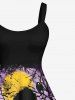 Halloween Costume Skulls Pumpkin Moon Tree Bird Print Plus Size Matching Outfit For Couples -  