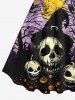 Halloween Costume Skulls Pumpkin Moon Tree Bird Print Plus Size Matching Outfit For Couples -  