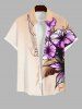 Tenue de Plage pour Couples en Feuilles et Fleurs Assorti Grande-Taille - Multi-A 